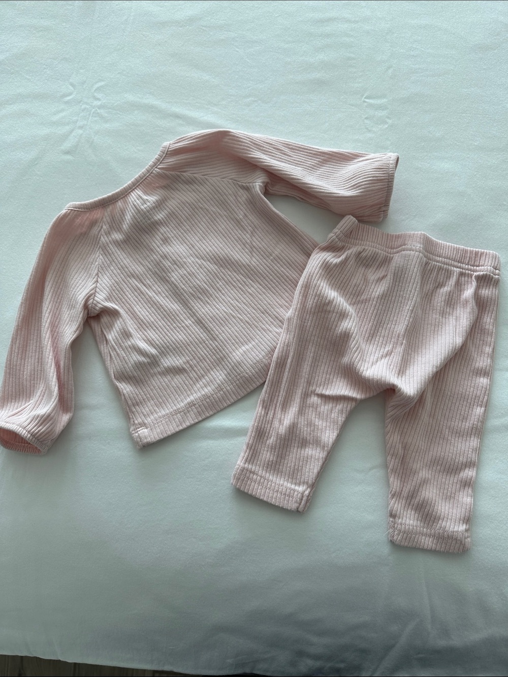 Carter's Ribbed Two-Piece Set - Pale Pink - Picture 3 of 3